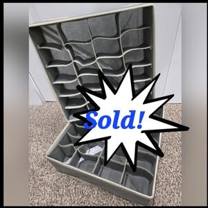 Gray and Cream Storage Dwarer Organizer